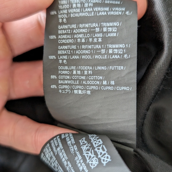 SAINT LAURENT Teddy Jacket in Navy Gabardine Wool (Size 46) - Picture 9 of 9